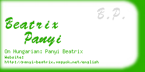 beatrix panyi business card